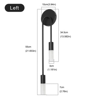 Nordycki luksusowy kinkiet salon nowoczesny minimalistyczny LED czarne złoto kreatywne tło telewizora ściana