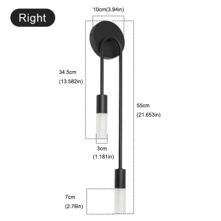 Nordycki luksusowy kinkiet salon nowoczesny minimalistyczny LED czarne złoto kreatywne tło telewizora ściana