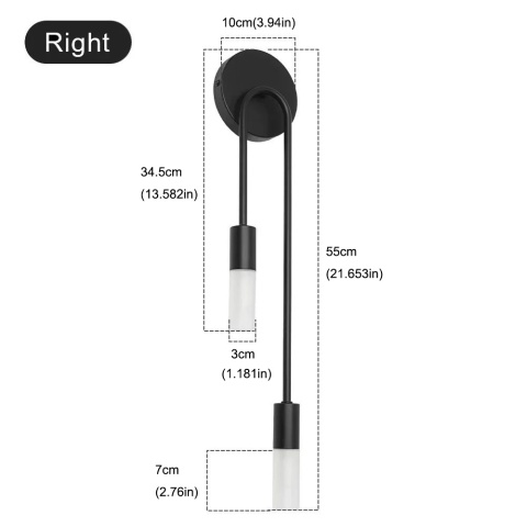 Nordycki luksusowy kinkiet salon nowoczesny minimalistyczny LED czarne złoto kreatywne tło telewizora ściana