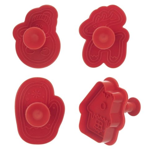 Wykrawacze do Ciastek 4 szt. ORION Boże Narodzenie z Tłokiem Świąteczne