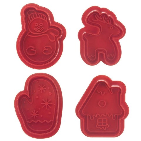 Wykrawacze do Ciastek 4 szt. ORION Boże Narodzenie z Tłokiem Świąteczne
