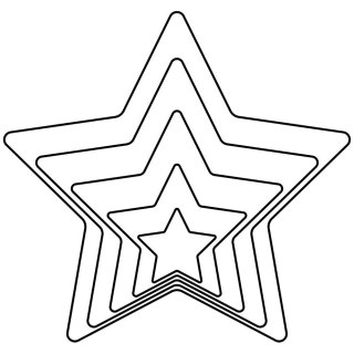 Wykrawacze do Ciastek 5 szt. ORION Gwiazda Stal Nierdzewna 7,5 cm