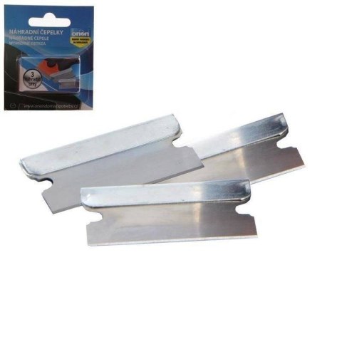 Wymienne Ostrza 3 szt. ORION Metalowe do Skrobaka Płyt Ceramicznych