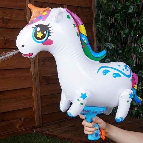 Zabawka Pistolet na Wodę Dmuchany Jednorożec Solidny FREE & EASY 55x18x58cm