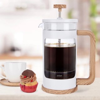 Zaparzacz Tłokowy 1 L ORION WHITELINE French Press Szkło Borokrzemowe