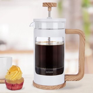 Zaparzacz Tłokowy 400 ml ORION WHITELINE French Press Szkło Tłok