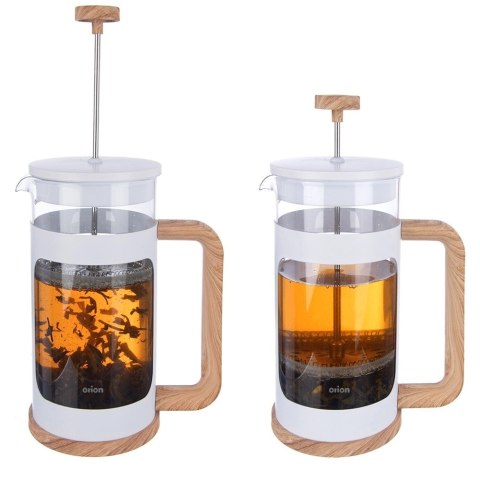 Zaparzacz Tłokowy 400 ml ORION WHITELINE French Press Szkło Tłok