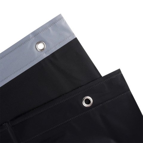 Zasłona Prysznicowa 180 x 180 cm VILDE Wodoodporna PEVA Czarna