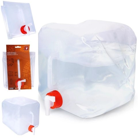 Zbiornik na Wodę 10 L CAMP ACTIVE Składany z Kranikiem Biwak