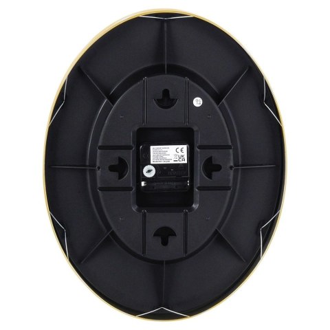 Zegar Ścienny 27 x 34,5 cm VILDE Termometr Higrometr Złoto-Czarny