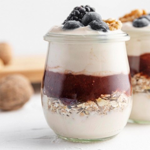 Zestaw 12 Słoików Słoiczków Słoiki na Jogurt Desery Szklane ORION 200ml