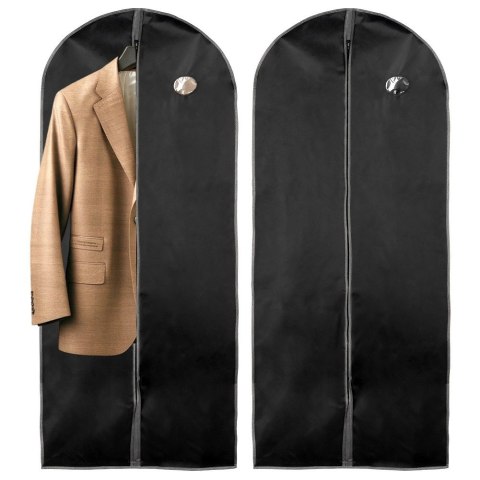 Zestaw 2 Pokrowce na Ubrania Długie Garnitur Sukienka VILDE 60 x 150 cm