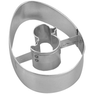 Zestaw 2 Wykrawaczy do Ciastek Jajko 5,5 cm Stal do Zmywarki ORION