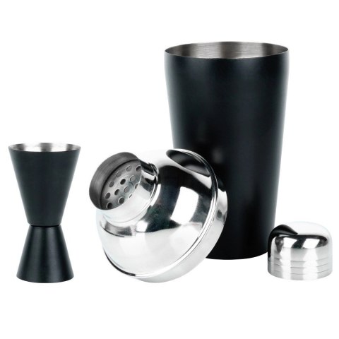 Zestaw Barowy z Shakerem Stalowy Czarny Solidny EXCELLENT HOUSEWARE 5 el.