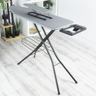 Zestaw Deska Rękawnik do Prasowania Szara Solidna VILDE 140 x 39 x 92 cm