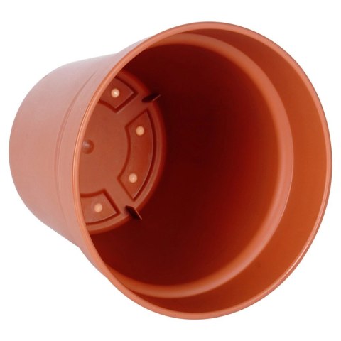 Zestaw Doniczek Okrągłych PROGARDEN 13 cm 3 szt. Ceglane Dekoracyjne