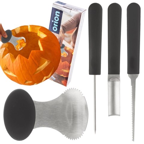 Zestaw Drylownic ORION 4 szt. do Owoców i Warzyw, do Rzeźbienia i Halloween