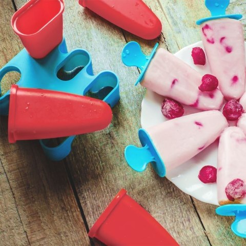 Zestaw Foremki do Lodów z Patyczkami Stojakiem Tradycyjne ORION 6 Porcji