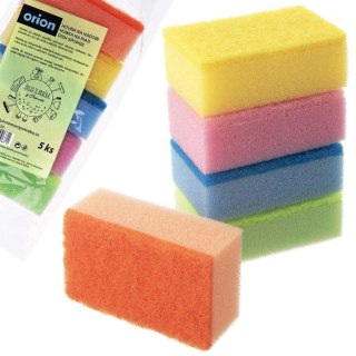 Zestaw Gąbki Zmywaki Kuchenne do Mycia Czyszczenia Naczyń ORION 5 szt.