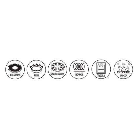 Zestaw Garnków 4 el. ORION GRANDE Granitowy Odpinany Uchwyt PFLUON