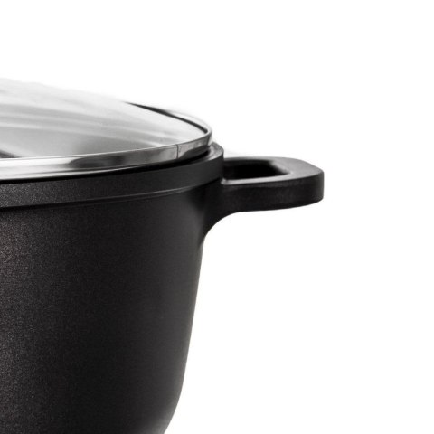 Zestaw Garnków 7 el. ORION GRANDE Granitowy Patelnia Pokrywki