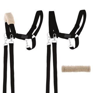 Hobby Horse A3 Skippi duży czarny, marchewka, czarny kantar, wodze, mufka