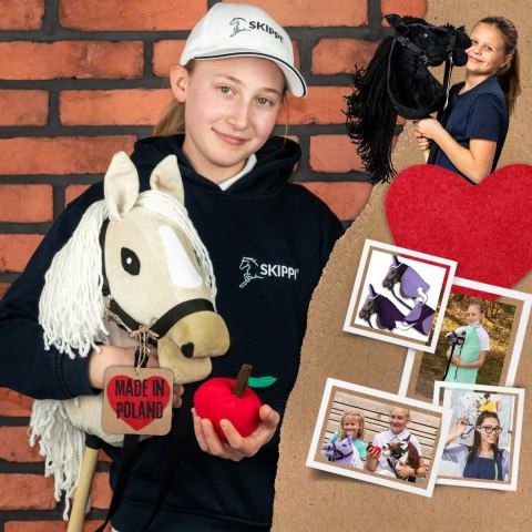 Hobby Horse Skippi A3 - Almond - Ecru - Jasny beż - kantar i wodze