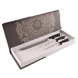 Zestaw Noży Kuchennych do Krojenia Uniwersalne Stalowe Solidne ORION 3 szt.