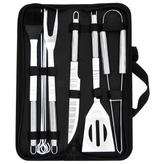 Zestaw Przyborów do Grilla Stalowy w Etui 10 el. ORION