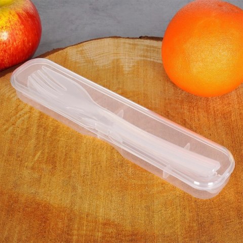 Zestaw Sztućców 4 el. EXCELLENT HOUSEWARE Turystyczne Plastik Etui