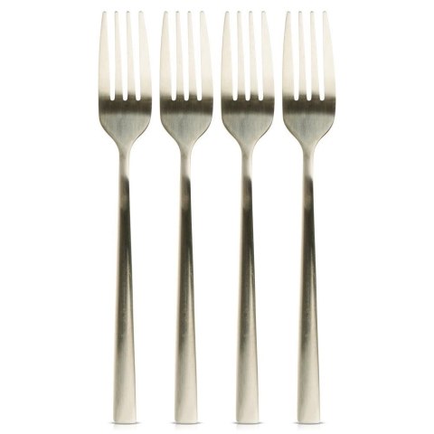 Zestaw Widelczyki Deserowe 4 szt. ORION Stal Nierdzewna Złote