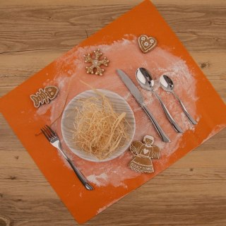 Zestaw sztućców stalowy dla 6 osób 24 el.