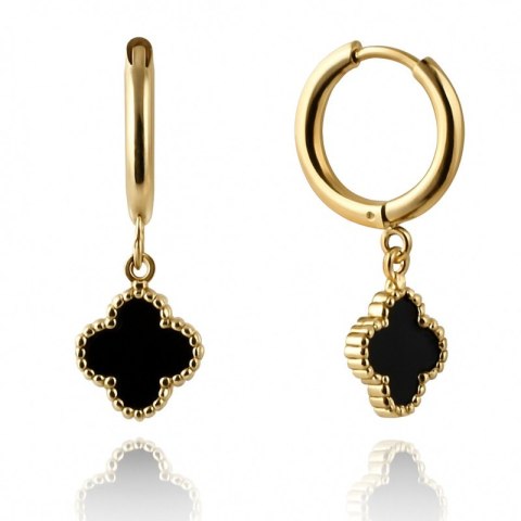 Kolczyki ze stali szlachetnej pozłacane 14k złotem, wiszące KST3463