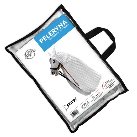 Peleryna Skippi dla Hobby Horse - szara - długa derka - kropierz