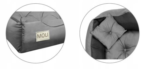 LEGOWISKO PERSONALIZOWANE MIKROFIBRA 75x65 SZARE AIO FACTORY SP. Z O.O.