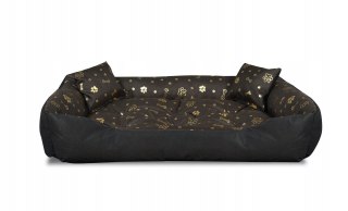 Legowisko dla Psa Kota kojec 100x75 cm złote kości AIO FACTORY SP. Z O.O.