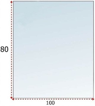 Podstawa szklana hartowana - szyba pod Piec lub Kominek 100x80 cm Krak-Trans