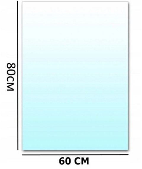 Podstawa szklana hartowana - szyba pod Piec lub Kominek 80x60 cm Krak-Trans