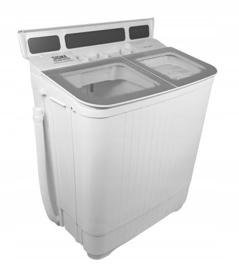 Pralka wirnikowa z wirówką 5 kg + 2 kg 1000 obr/min, Timer, Pralko-wirówka na działkę SIGMA
