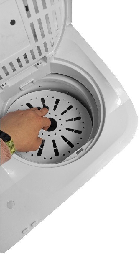 Pralka wirnikowa z wirówką 5 kg + 2 kg 1000 obr/min, Timer, Pralko-wirówka na działkę SIGMA