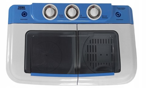 Pralka wirnikowa z wirówką Sigma 5kg + 2kg, Pralka na działkę, Timer, SIGMA