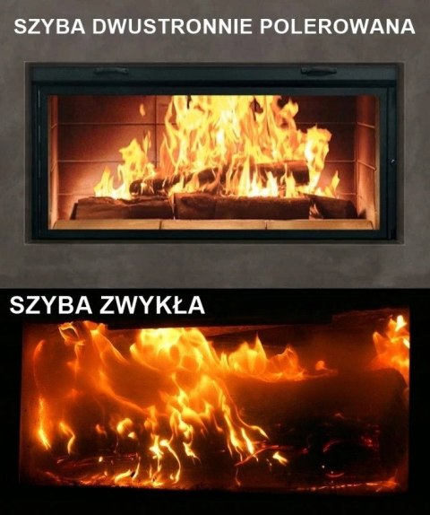 Szyba czyszcząca się do Kominka, pieca na wymiar TopStoc