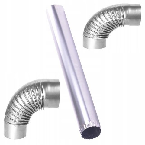 Zestaw przyłączeniowy fi 120 Rura dymowa + 2 kolanka DARCO