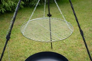 CHROMOWANY RUSZT NA TRÓJNÓG GRILLA NIERDZEWNY 80CM AlfaStal Anna Kozik