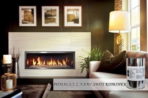 Farba 5L Kominkowa Lakier Żaroodporna do Kominków Czarna Trwała 900c Barpimo Coatings S.A