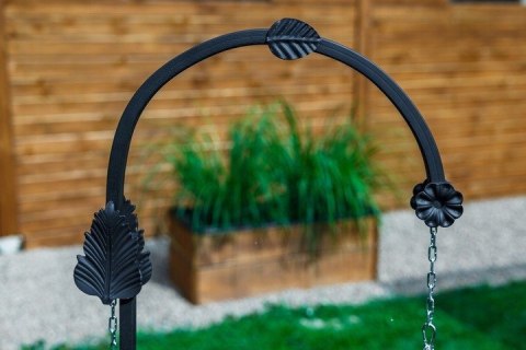 GRILL OGRODOWY na wysięgniku ŻURAW ruszt nierdzewny + palenisko + trójnóg AlfaStal Anna Kozik