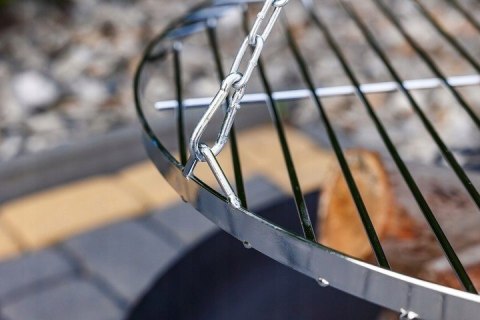 GRILL OGRODOWY na wysięgniku ŻURAW ruszt nierdzewny + palenisko + trójnóg AlfaStal Anna Kozik