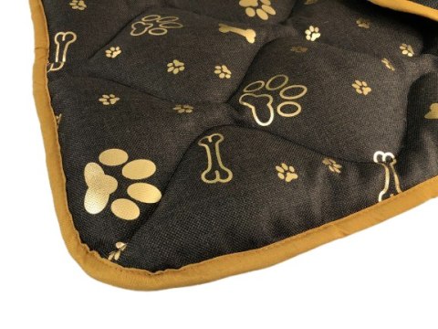 Legowisko dla psa mata 100x75 cm wodoodporne kości złota AIO FACTORY SP. Z O.O.