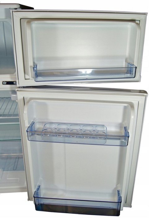 Mała lodówka z zamrażalnikiem 89L 85cm INOX SIGMA