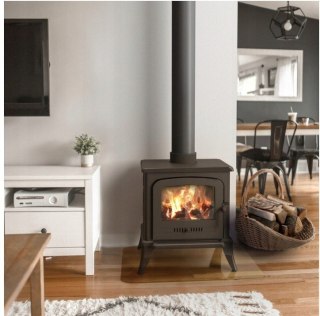 PIEC ŻELIWNY PIECYK KOZA KOMINEK ATENA 9KW CZARNY - DOSTAWA GRATIS SIGMA